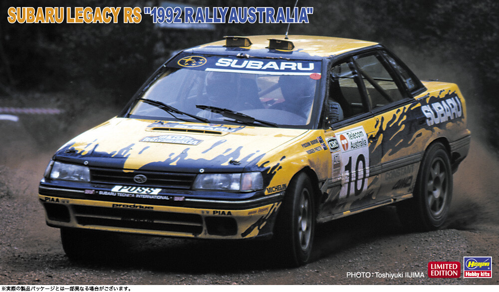 1/24 Hasegawa 20527 Subaru Legacy RS 1992 Australia Rally Car Model Kit NIB