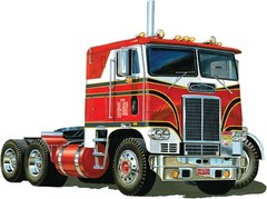 Limited Edition 1:25 White Freightliner 2-in-1 Cabover Tractor Kit for Ages 14+