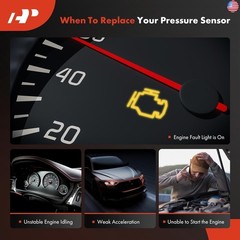 A-Premium Fuel Injection Pressure Sensor [3 Pins] Compatible with Mercedes-Benz
