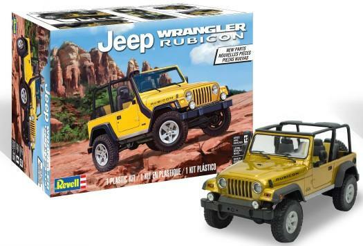 1:25 Scale Jeep Wrangler Rubicon Plastic Model Kit – Revell #85-4501