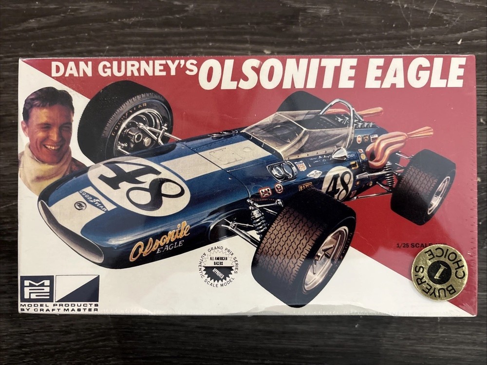 MPC 1/25 Scale Model Kit Dan Gurney’s Olsonite Eagle #6026 Sealed Grand Prix