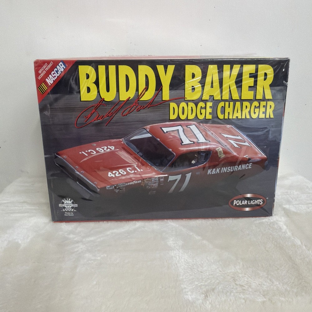 Polar Lights #71 Buddy Baker K&K Insurance Dodge Charger 1/25 No Inst – Read Des