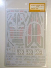 SHUNKO Decal Sheet 1:24 Scale Alitalia Lancia Stratos Turbo Gr.5 1977 # SHK-D257