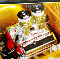 PRO STREET ENGINE (396 CHEV/2 (4) BAR CARBS, HI RISE INTAKE ,LONG TUBE HEADERS