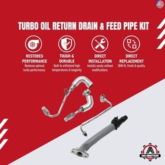 Turbo Return Hose Set Replacement by AA Ignition – Compatible with Buick and