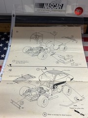 MPC Rough Rider Pinto Modified Stocker Dirt Track Original Instructions Manual