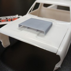 Vintage MoPar HEMI Hood Scoop 3D Resin – Custom Model – 1/24, 1/25