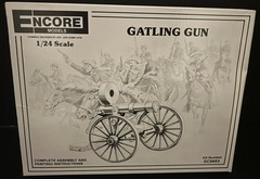 Encore Models Gatling Gun 1/24 Scale Model Kit EC9693 Vintage Unbuilt Made in US