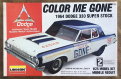 Lindberg #72156 Color Me Gone 1964 Dodge 330 SS 1/25 Model Kit MIOB
