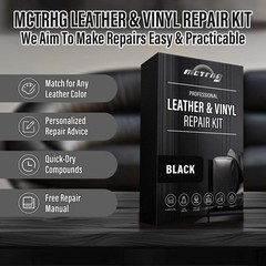 Mctrhg Black Leather Vinyl Repair Kit Leather Repair Kit For Car Seat Shoes