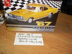 AMT 1967 CHEVY CHEVELLE PRO STREET unbuilt Model kit with pad printed tires