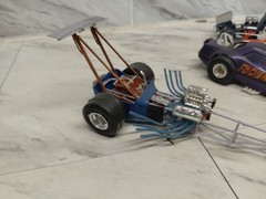 Model Junkyard/parts Plastic, Custom Race Car Lot Of 6,vintage dirt/drag Cars