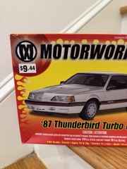 Revell 1/24 Motorworks 87 Ford Thunderbird turbo Coupe started