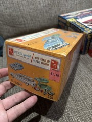 6 1960 63 AMT Hubley Chevy Mercury Lincoln Buick Mercedes Car Model Kit Box Only
