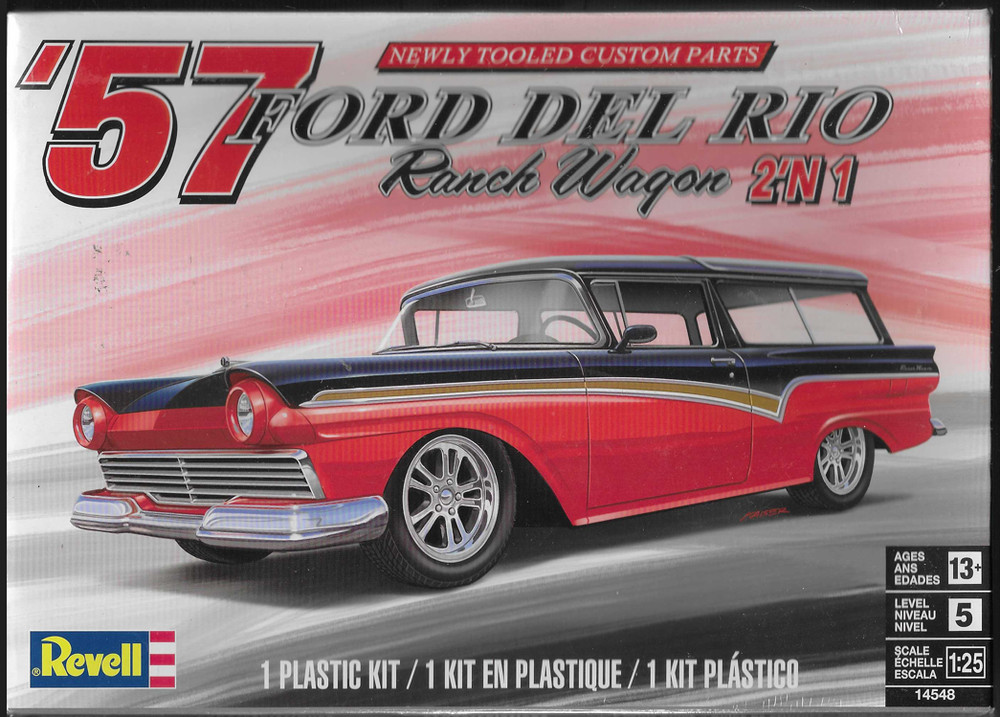 Revell 1957 ’57 Ford Del Rio Ranch Wagon (Builds 1 of 2 Ways) in 1/25 4548