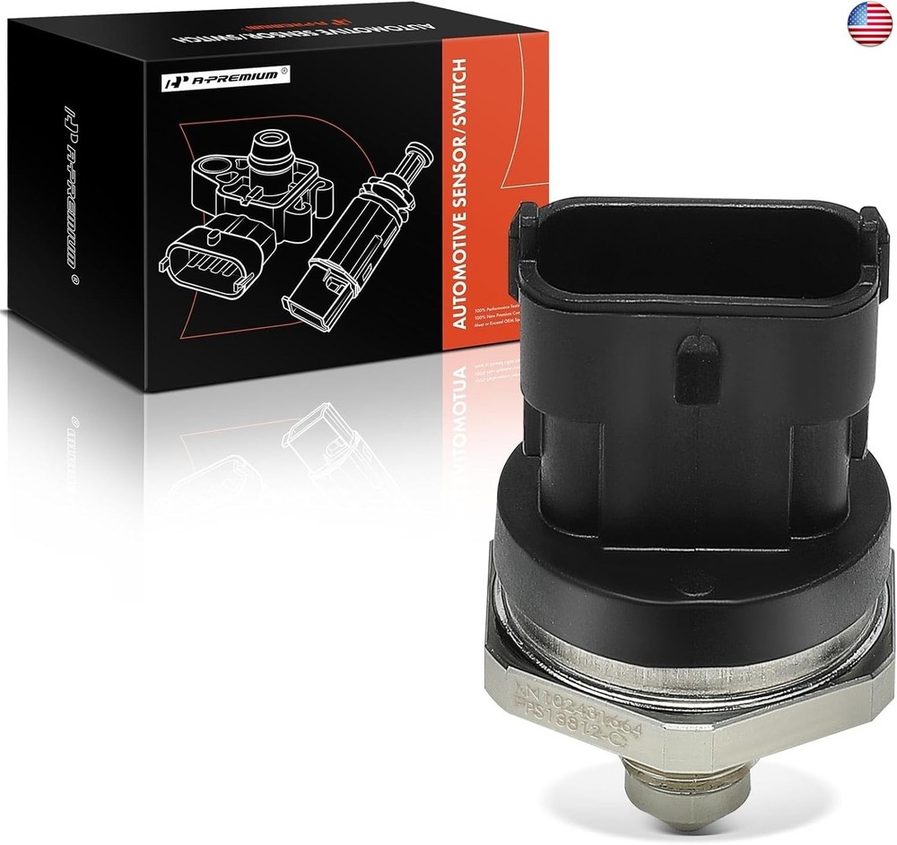 A-Premium Fuel Injection Rail Pressure Sensor [3 Pins] Compatible with