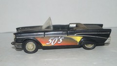 VINTAGE 1957 CHEVROLET CHEVY BELAIR CONVERTIBLE 50’s PLASTIC CAR 1/25 SCALE