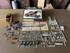 Jo-Han AMC Javelin Funny Car Unassembled Plastic Model Car Kit, Multicolor