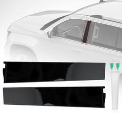 2PCS B Pillar Trim Molding Window Trim Cover Compatible with Cadillac Escalade E