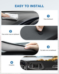 Dash Cover for Dodge Challenger 2015-2024, Dashboard Mat Cover Challenger Access