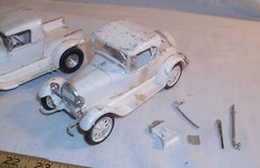 AMT BARRIS ALA KART FORD HOT ROD CAR MODEL KITS X2 CUSTOM & STOCK BUILT UPS