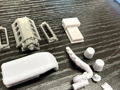 1/16 Twin Turbo Ford Windsor Engine 12k 3D Printed