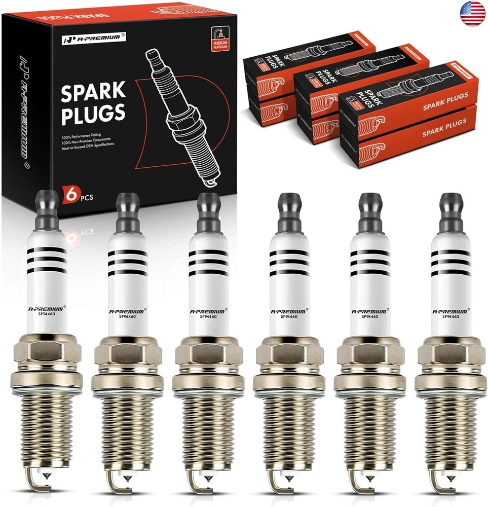 A-Premium Iridium Platinum Spark Plugs Compatible with Audi Q5 2013-2017, Q7,