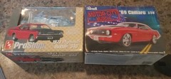 AMT Pro Shop 1971 Plymouth Duster 340 & Revell 69 Camaro Z/28 Models (Parts)