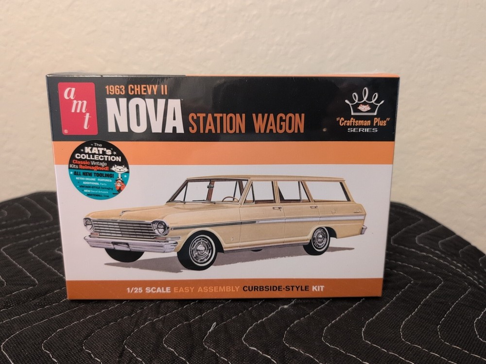 AMT 1:25 1963 Chevy II NOVA Station Wagon Plastic Model Kit NEW SEALED