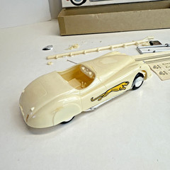 XK120 JAG HELLCAT VINTAGE AURORA 1/32 Plastic Model Kit 1960 Issue Parts only