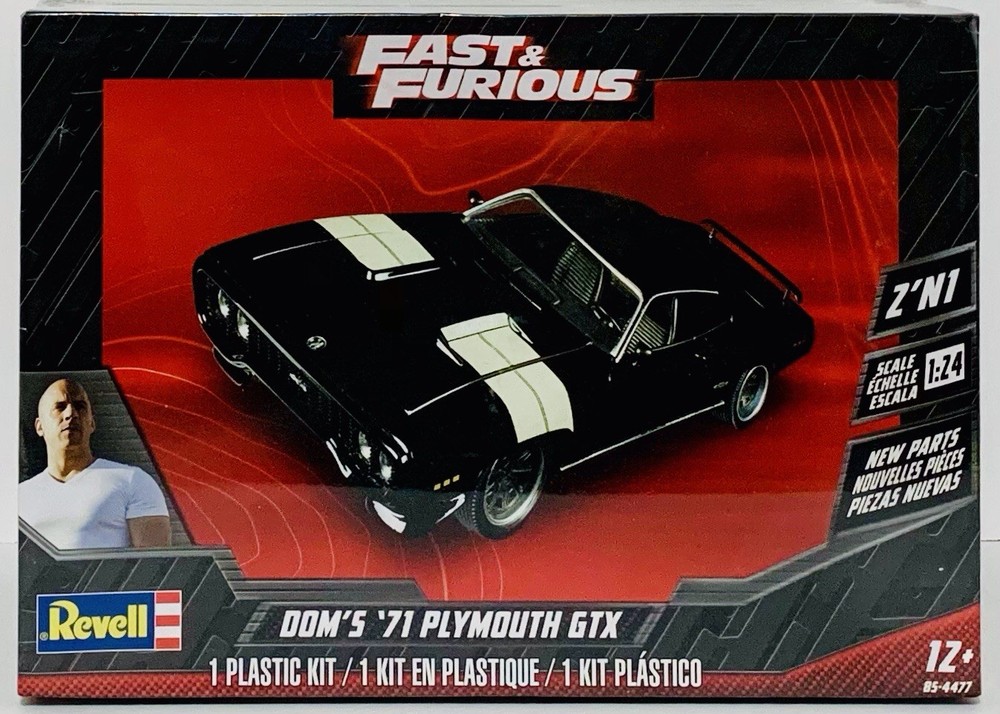 Revell Fast & Furious Dom’s ’71 Plymouth GTX 1:24 scale Plastic Model Kit