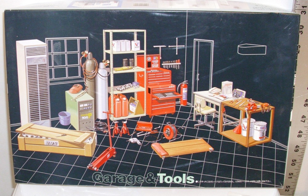 FUJIMI AUTOMOTIVE GARAGE & TOOLS DINORAMA MODEL KIT SET BOXED 1:24 #GT2