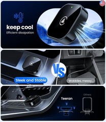 Teeran 2 in 1 Wireless CarPlay and Android Auto Adapter, Easy Setup Plug and
