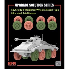 Rye Field Model #2078 1/35 Sd.Kfz.234/4 3D Printed wheels mixed type
