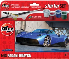 AIRFIX – Starter Set Pagani Huayra 1:43 Scale Plastic Model Car Kit – A55008