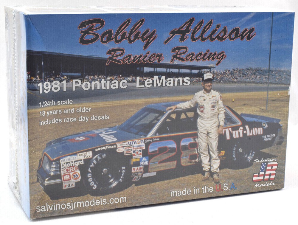 Salvino JR Models “Tuf-Lon” Bobby Allison 1981 Pontiac LeMans 1/24 Model Car Kit