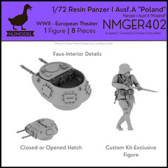 NUMODEL NMGER402 | 1/72 Resin WWII Panzer 1 Ausf A “Poland” Light Tank Model Kit