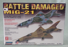 LINDBERG MODEL KIT BATTLE DAMAGED MIG-21 SEALED BUILD ONE OF 2 WAYS