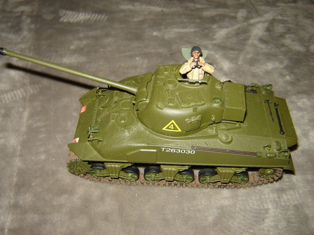 Built Tank w/Driver Long Barrel 6-1/2 inches long Well Built & Painted Ex Cond