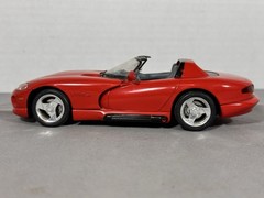 1/24 Scale Nicely Built Dodge Viper V-10 Model Car Red Mopar 1/25 Sidepipes