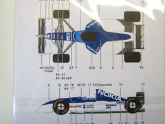 Decalpool 1/20 Nokia Tyrrell Yamaha 023 1994 Decal Sheet DP266 for Tamiya Kit