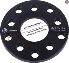 VLAOSCHI Black Forged 5×108 5×110 Wheel Spacers 1/4 Inch (6mm) Compatible with