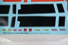 Revell 69 Camaro Z-28 Foose Edition 1:12 Model Kit Parts Decals Only *damaged*