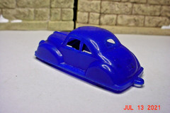 Vintage Hard Plastic 1950’s Coupe Blue 2-1/4″ c26d2