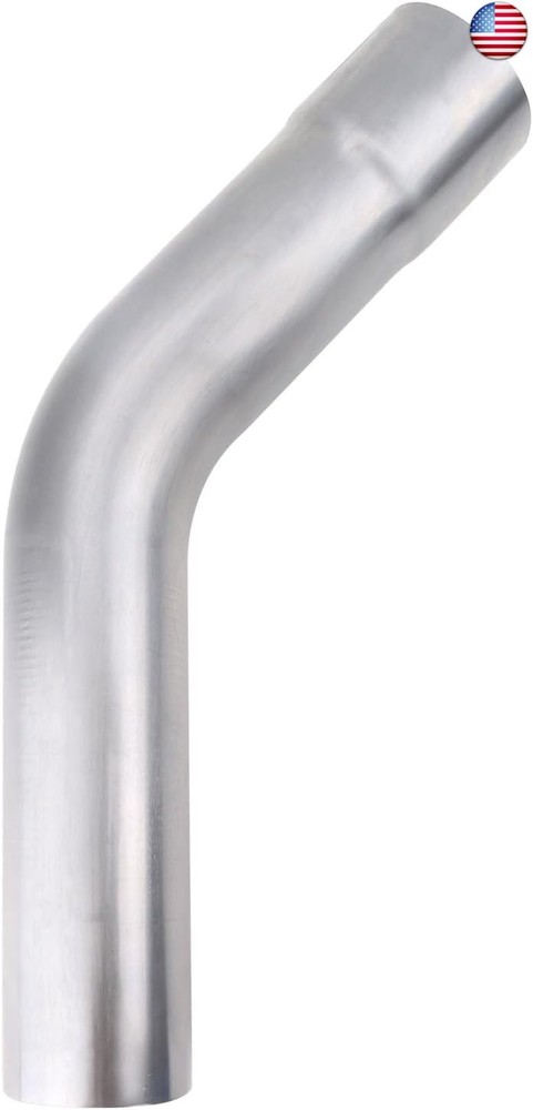 A-KARCK Exhaust 45 Degree Tube 3.5″ OD, Mild Steel Exhaust Pipe Mandrel Bend,