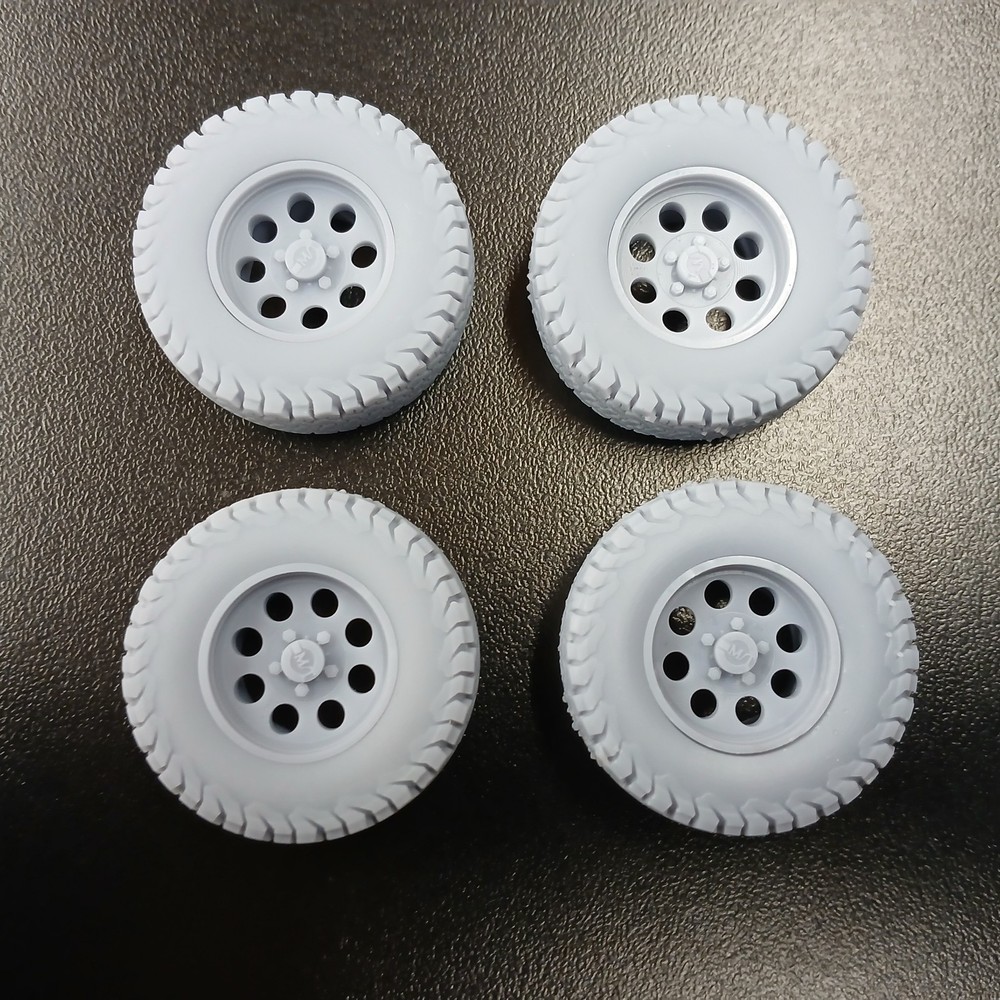 3D Resin All Terrain M/T Baja Style Off Road Tires/Classic Style 3 Set 1/24 1/25
