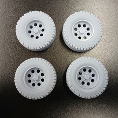 3D Resin All Terrain M/T Baja Style Off Road Tires/Classic Style 3 Set 1/24 1/25