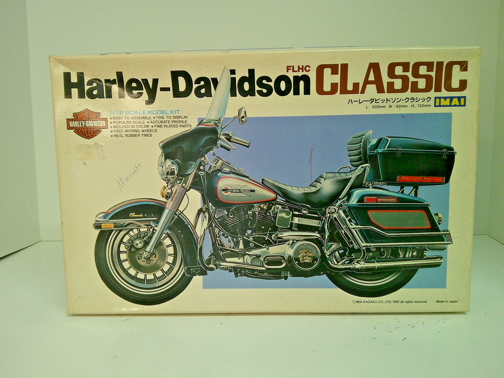 IMAI Harley Davidson FLHC Classic Motorcycle 1/12 Scale Model Kit Comp Japan NEW