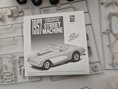 AMT Ertl 1957 Corvette Street Machine 1/25 Model Kit – Open Box, As Shown