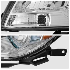 Pair of Headlight Assemblies Compatible With Chevy Malibu 2008-2012,
